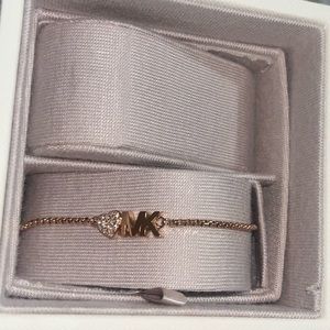 Michael Kors Slider Bracelet in Rose Gold Color